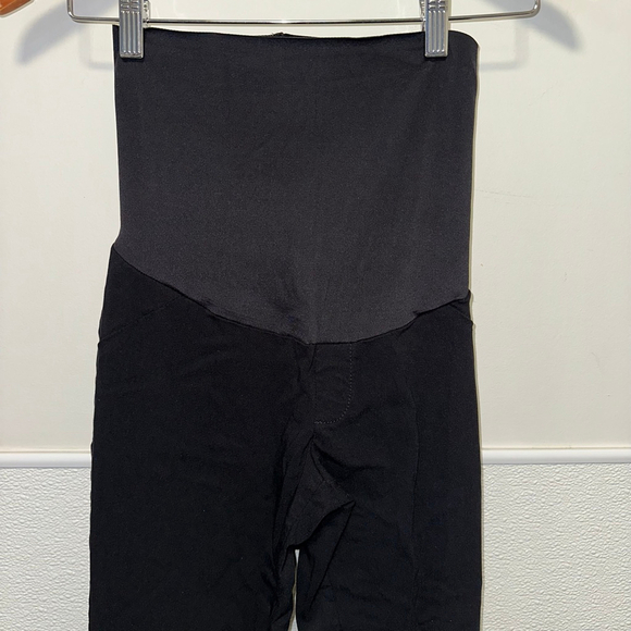 Women's Motherhood Maternity Pants Size Small Black Compression - Picture 2 of 11